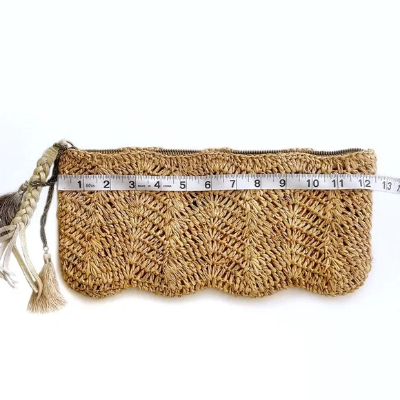 FLORABELLA - Avon Woven Raffia Clutch - Picture 8 of 9